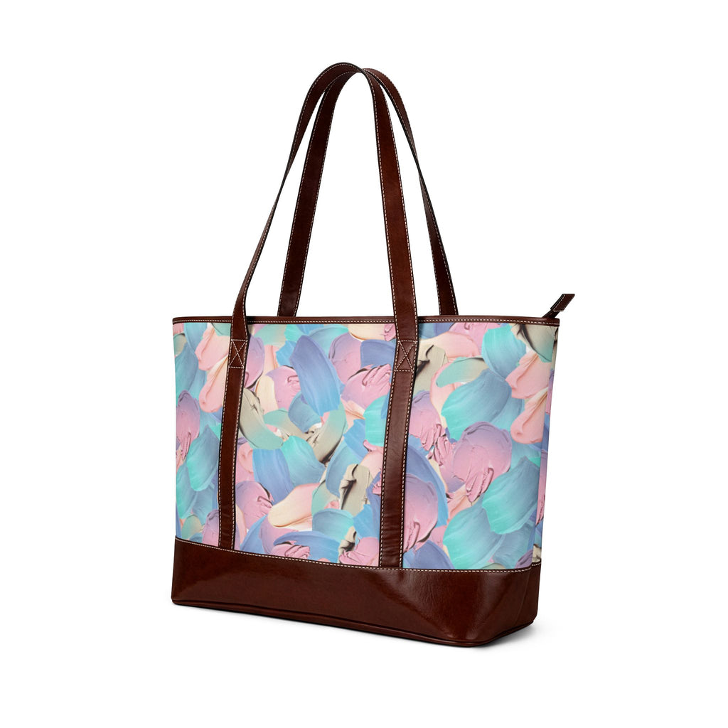 Handbag | Colorful Abstract Pastel Brushstroke Tote Bag