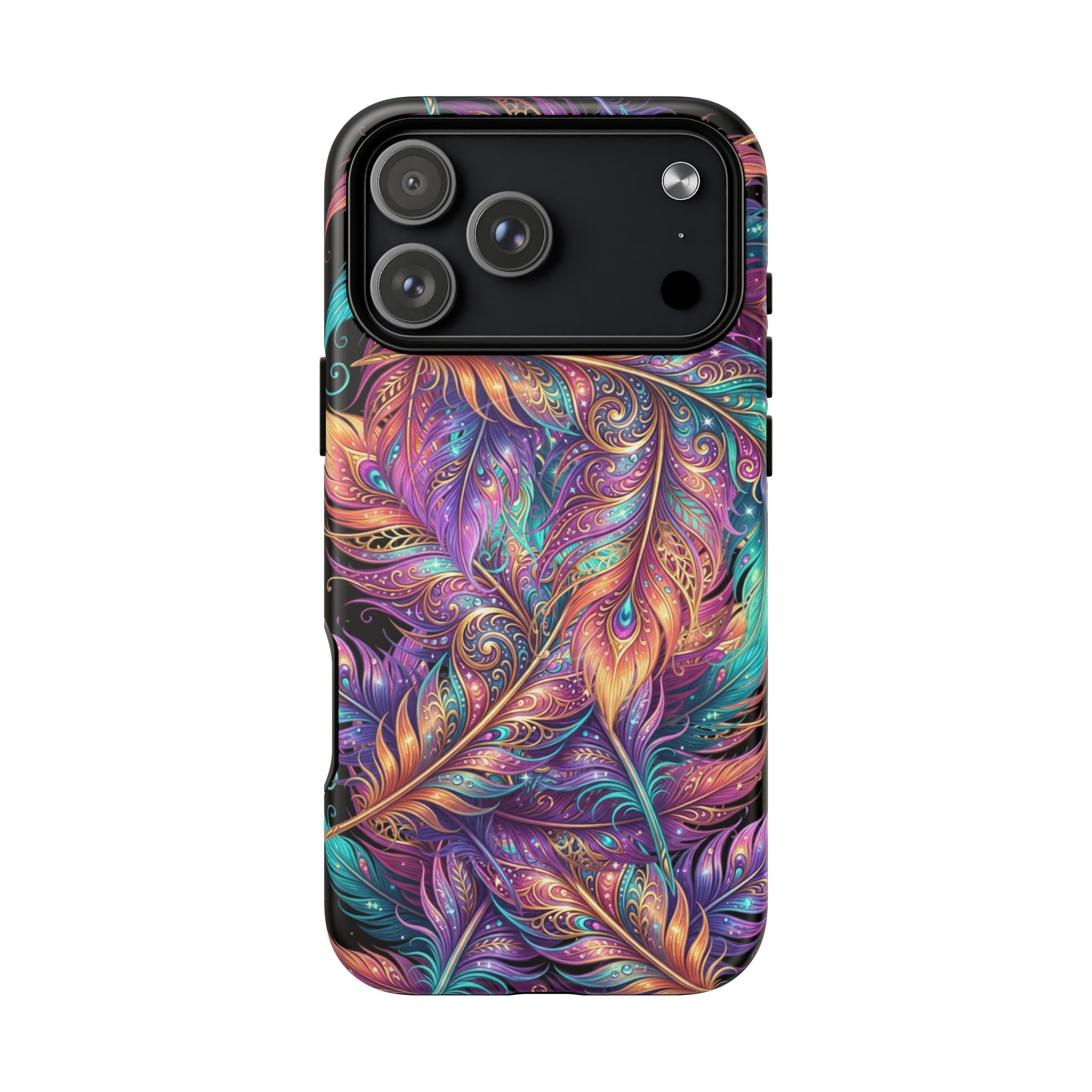Phone Case | Colorful Feather Art Magnetic Tough Phone Cover