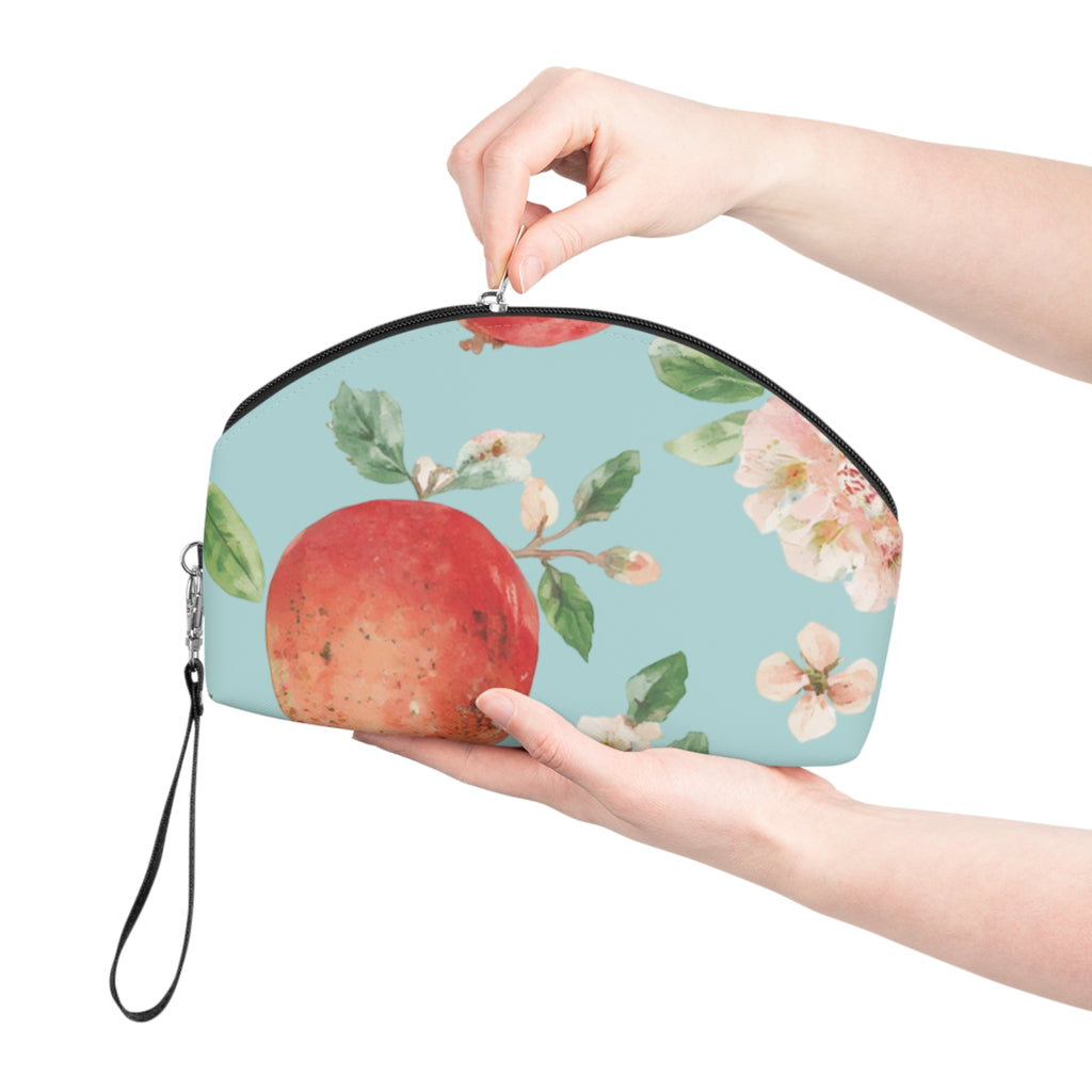 Cosmetic Pouch | Watercolor Fruit and Blossoms Makeup Bag