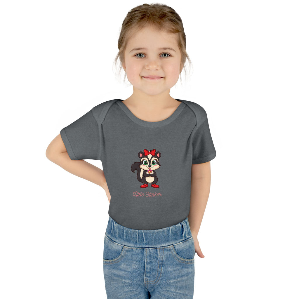 Baby Bodysuit | Cute Skunk Cartoon 'Little Stinker' Graphic Infant Onesie