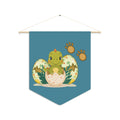 Pennant Banner | Nursery Wall Banner with Cute Hatching Dino & Prints