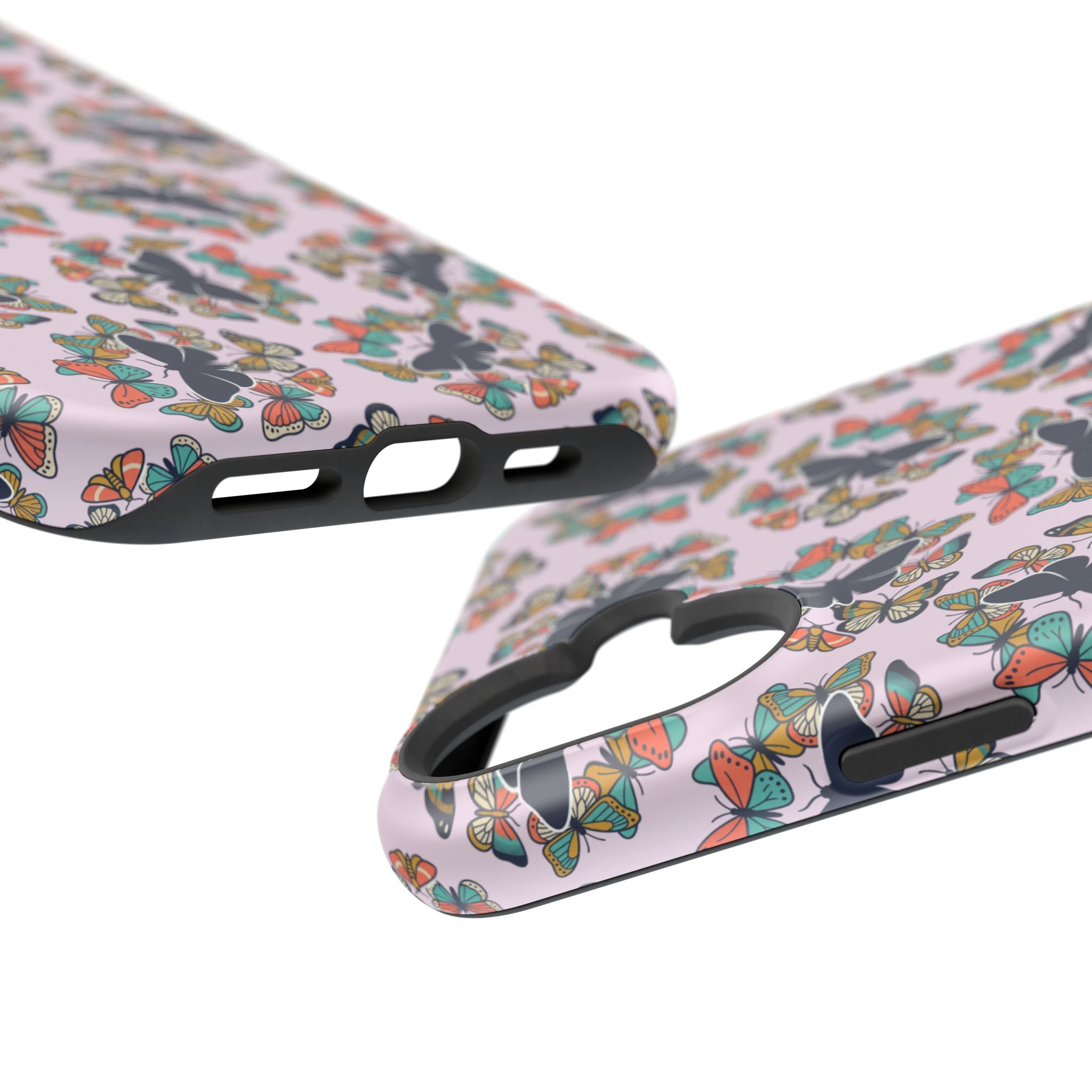 Phone Cases | Pastel Butterflies and Moths Pattern Magnetic Impact-Resistant Case