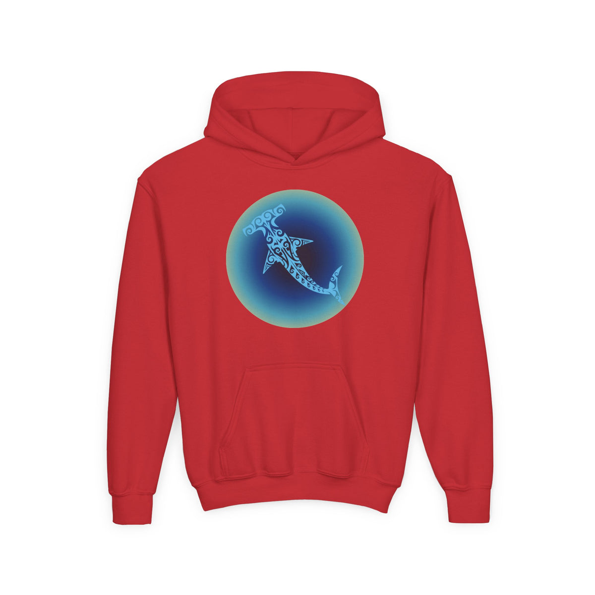 Tribal Hammerhead Youth Hoodie