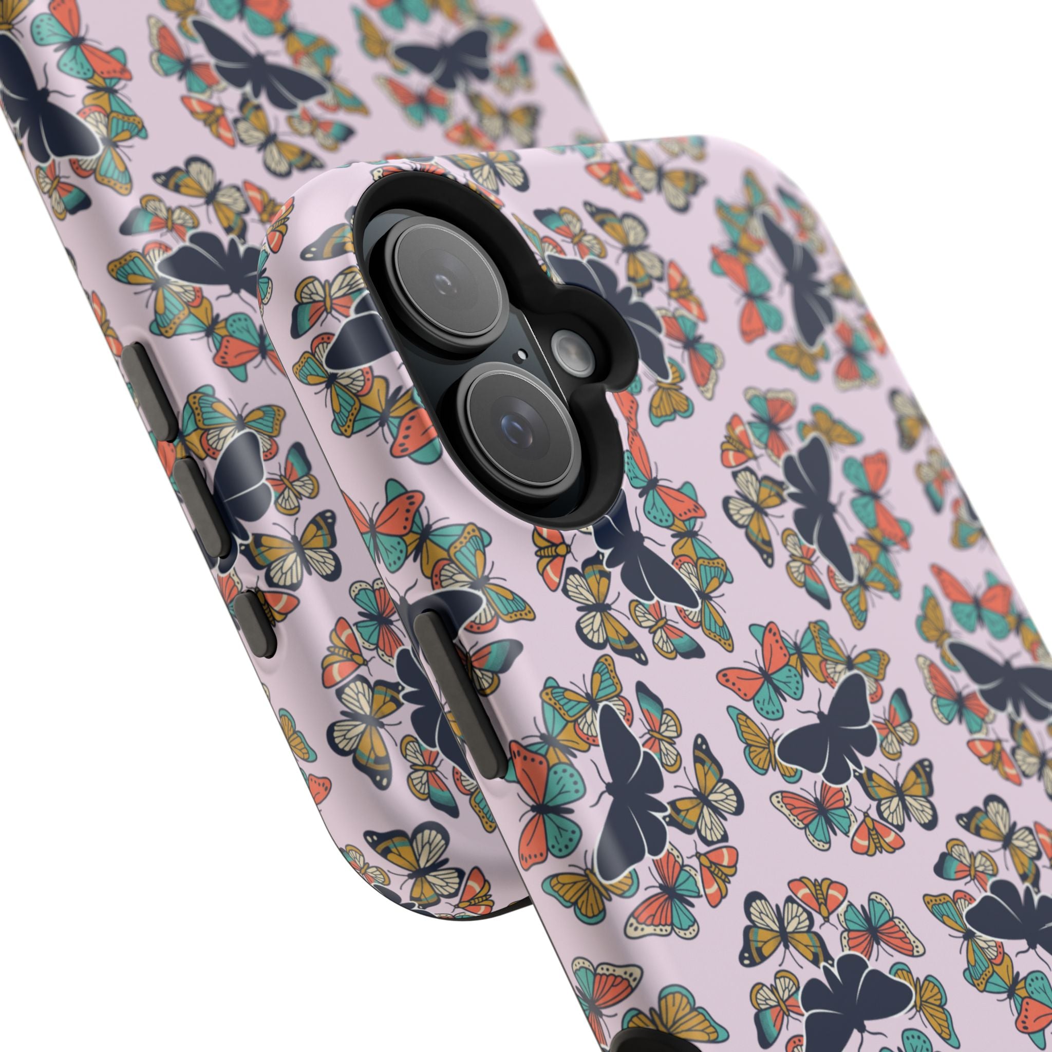 Phone Cases | Pastel Butterflies and Moths Pattern Magnetic Impact-Resistant Case