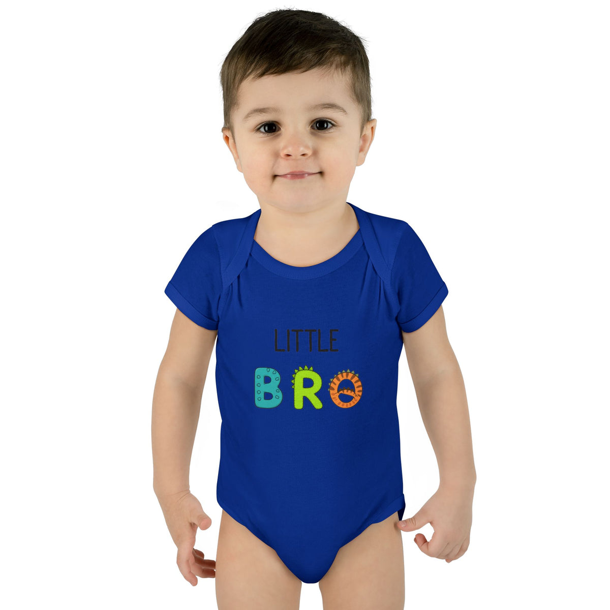 Little Bro Dino Letters Onesie