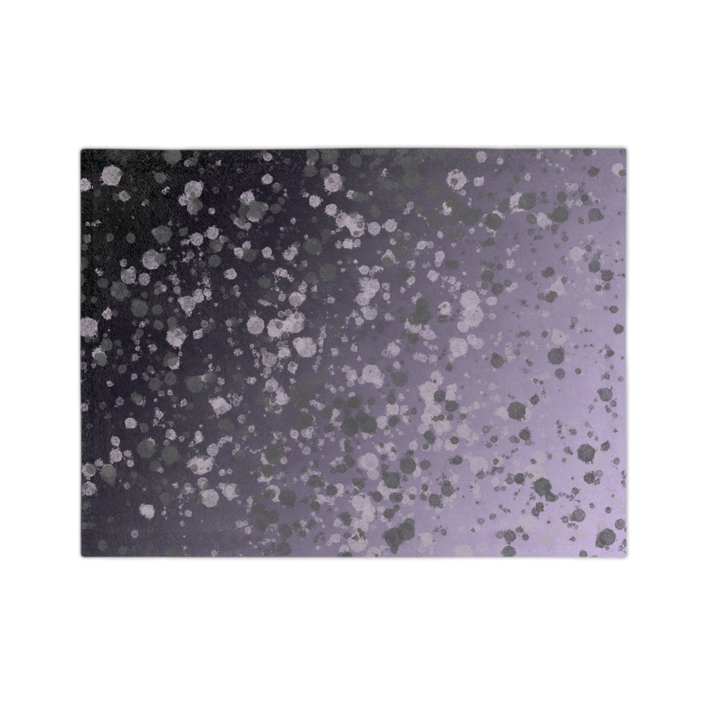 Soft Lavender Splatter Microfiber Throw