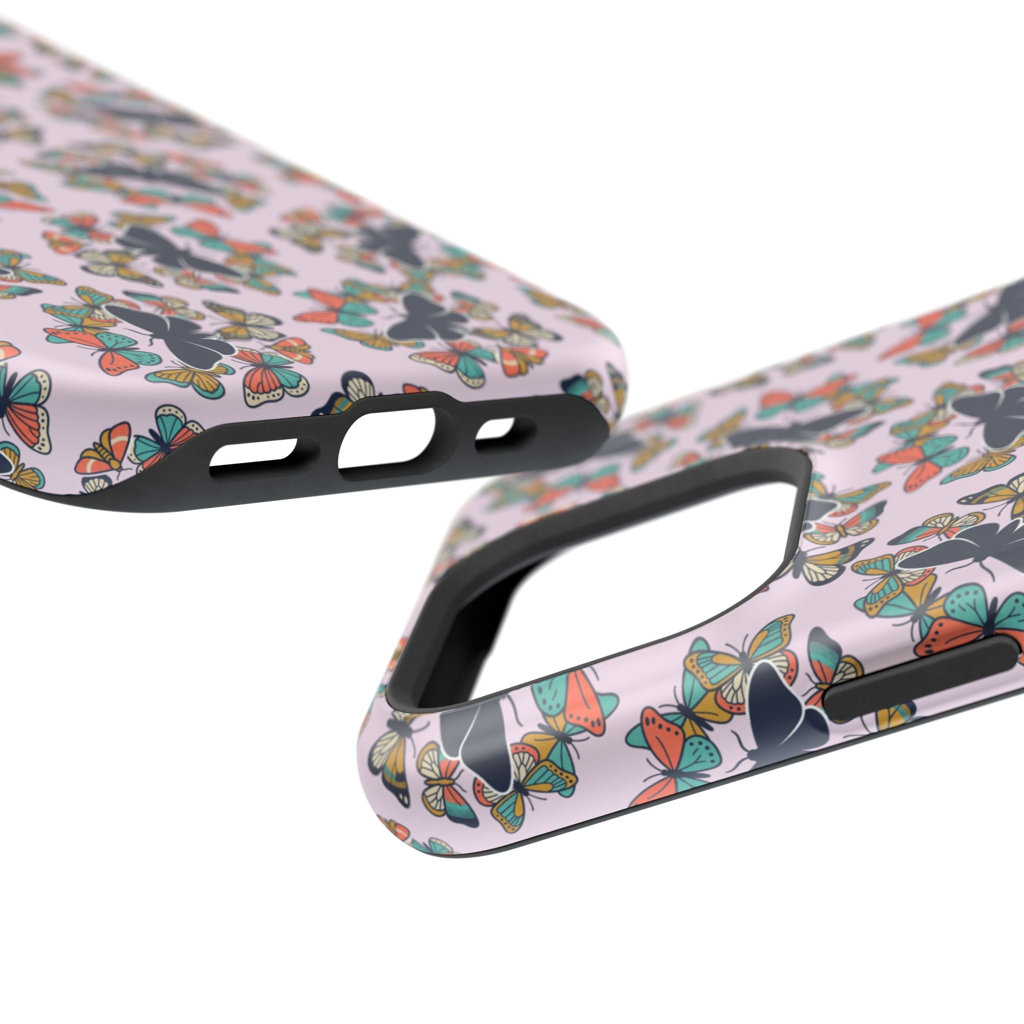 Phone Cases | Pastel Butterflies and Moths Pattern Magnetic Impact-Resistant Case