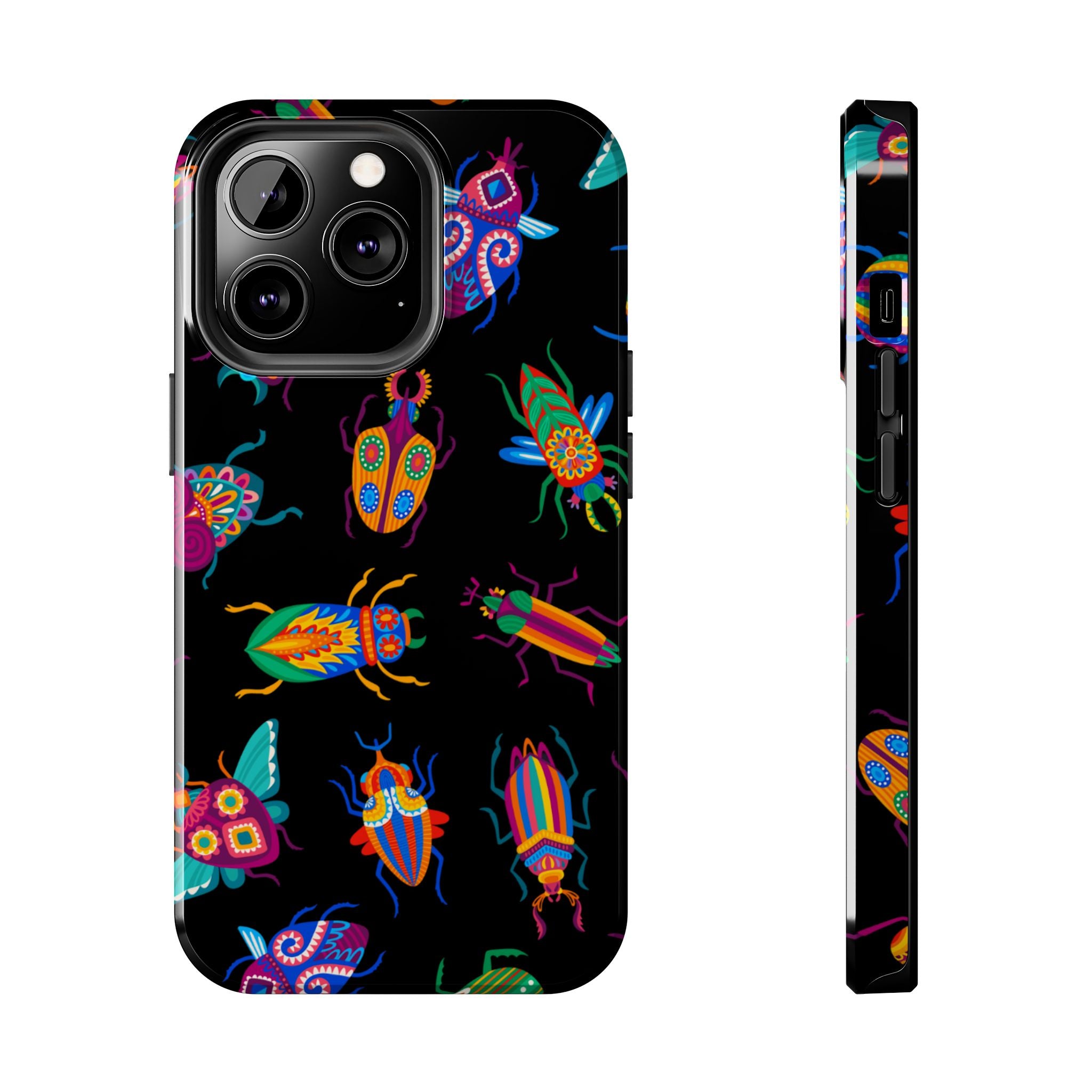 Phone Case | Neon Beetle Pattern Tough Protective Cover