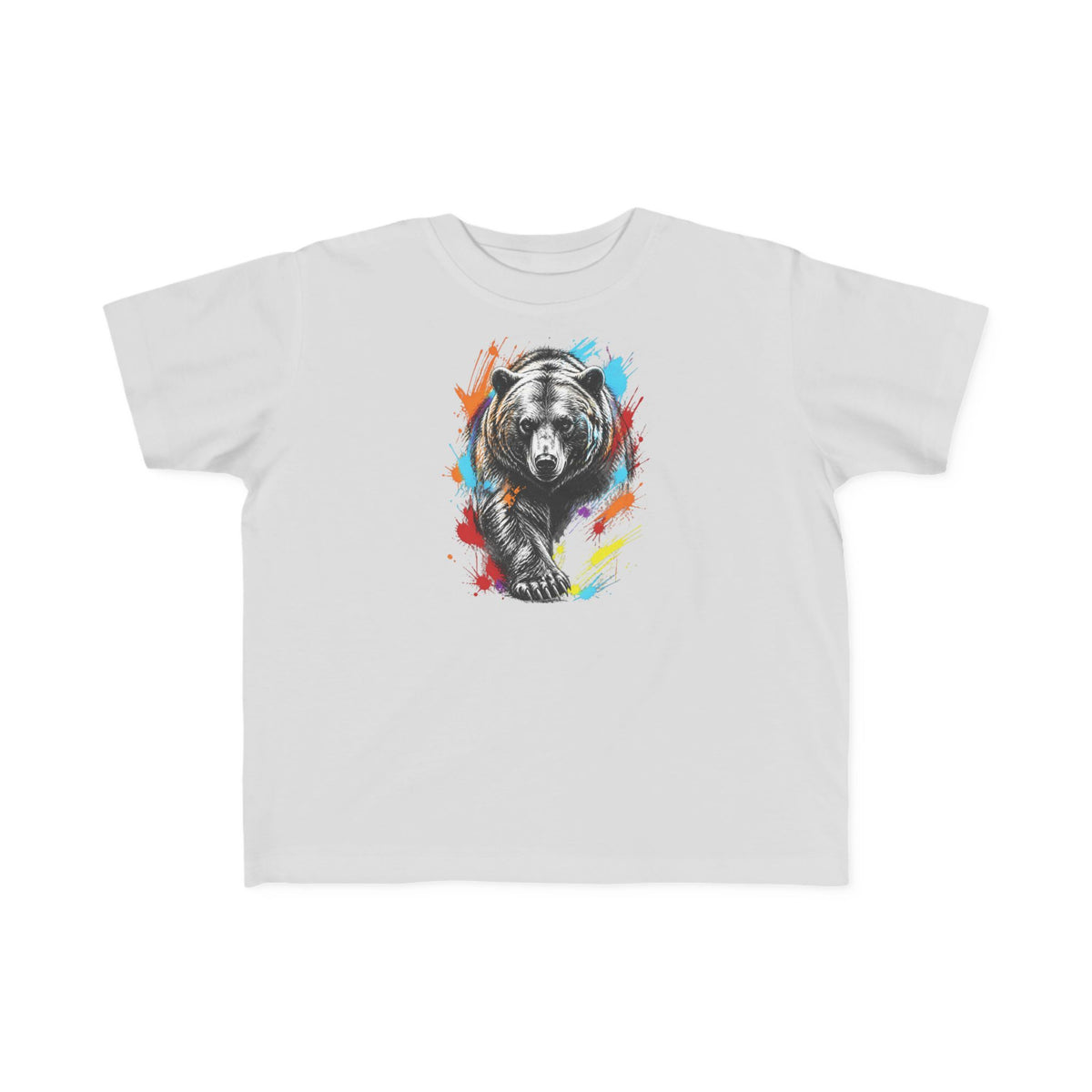 Colorful Kodiak Bear T-Shirt for Tots