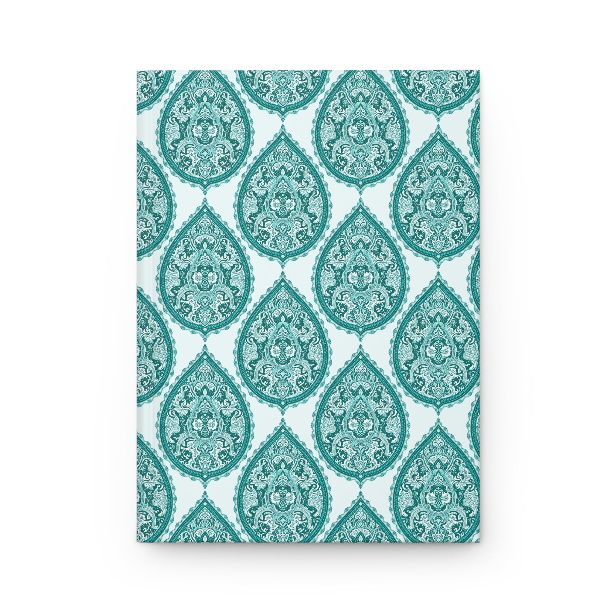 Journal | Decorative Boho Teal Paisley Hardcover  Notebook