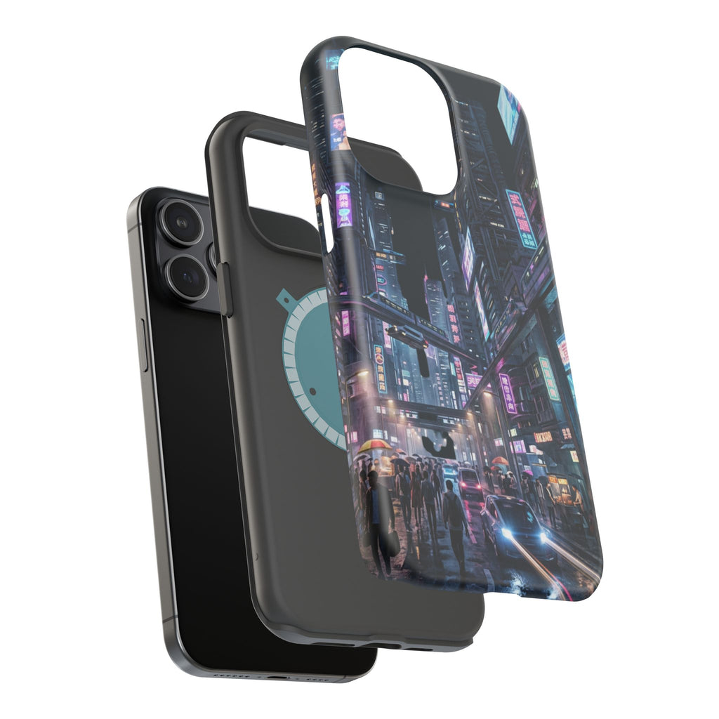 Phone Case | Cyberpunk City Magnetic Impact-Resistant Phone Cover
