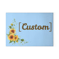 Glass Cutting Board | Personalized Name Sunflower Kitchen Decor