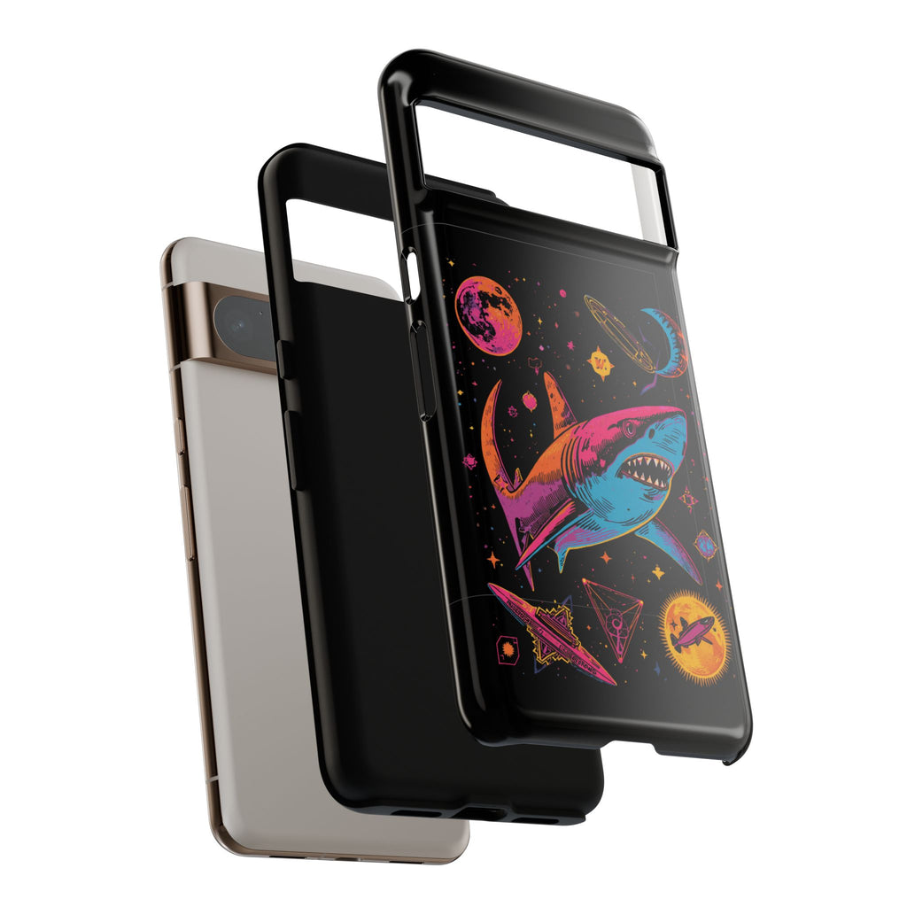 Phone Cases | Neon Space Shark Case