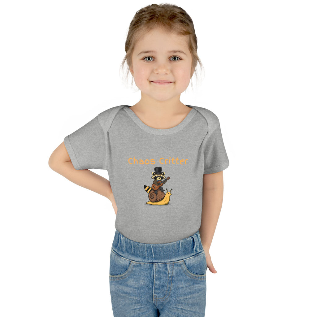 Baby Bodysuit | 'Chaos Critter' Playful Racoon Baby Onesie