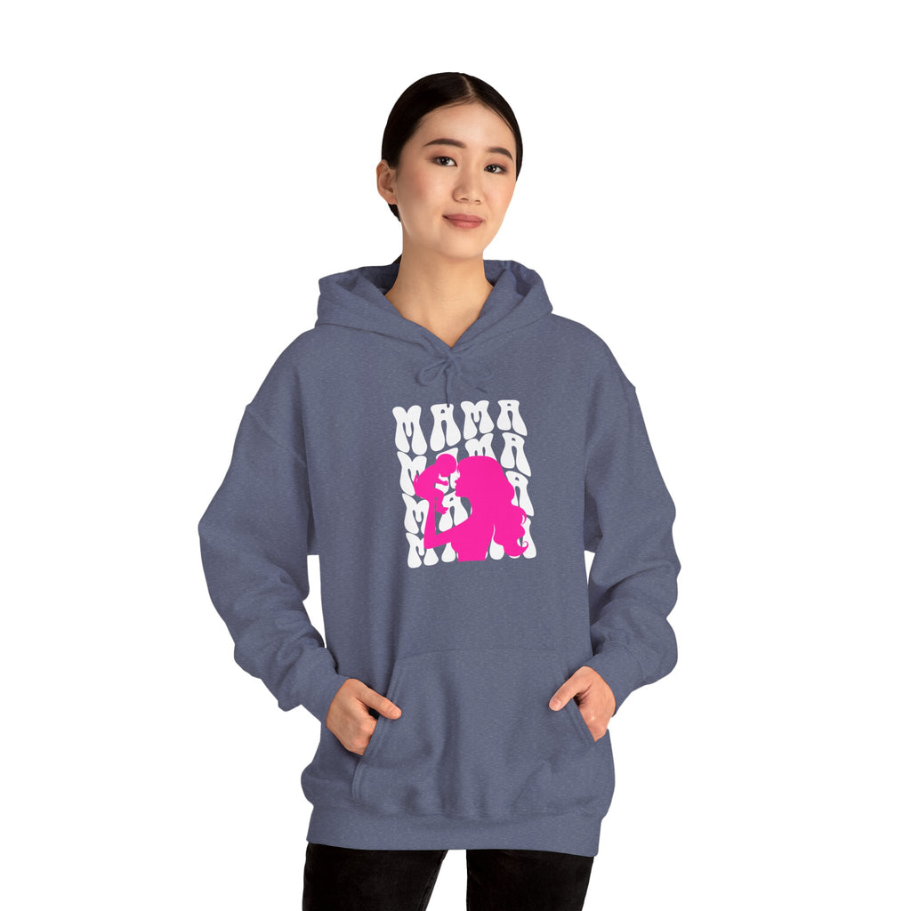 Hoodie | 'Mama' & Silhouette Pink Graphic