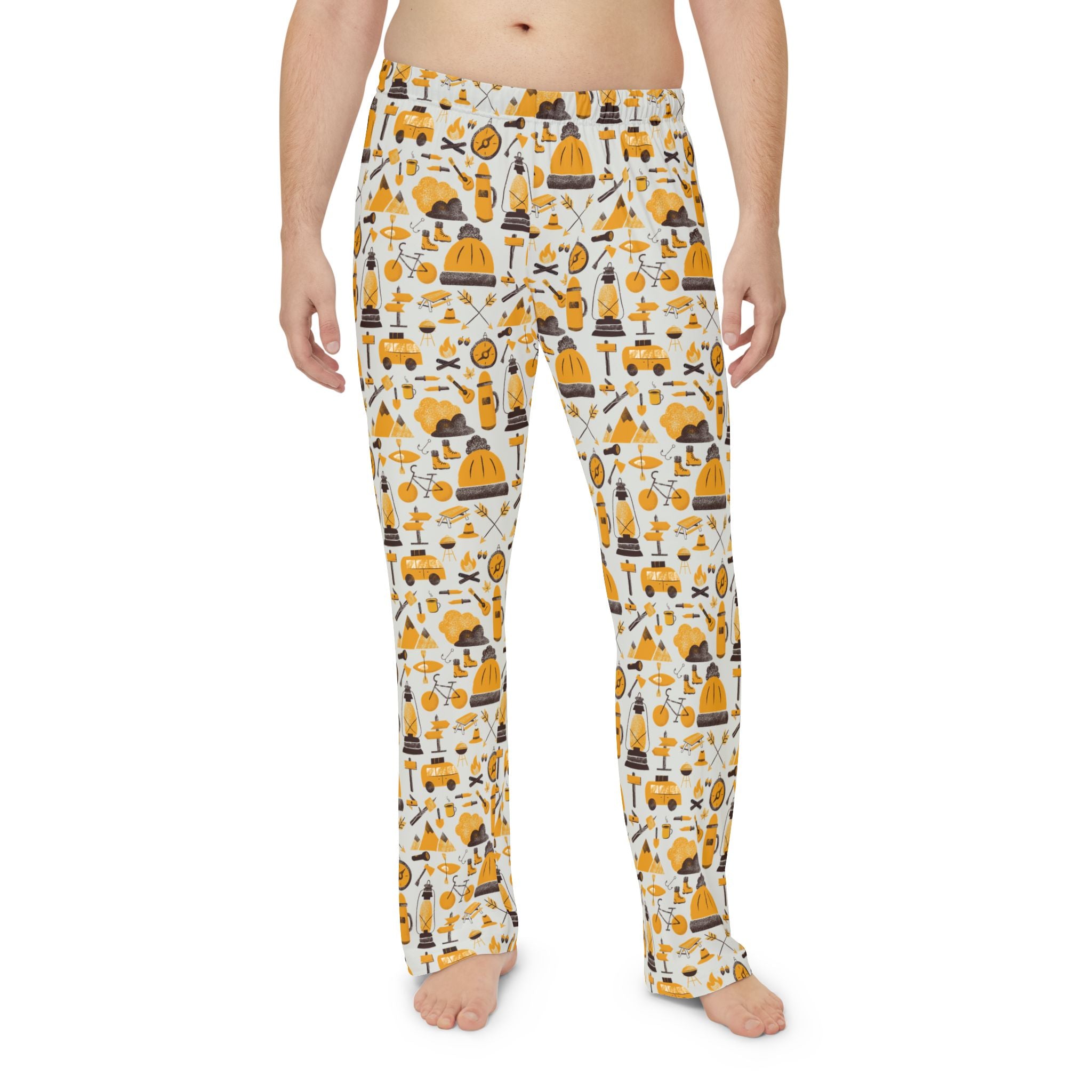 Pajama Pants | Men's Cozy Camping Pattern Lounge Sleepwear
