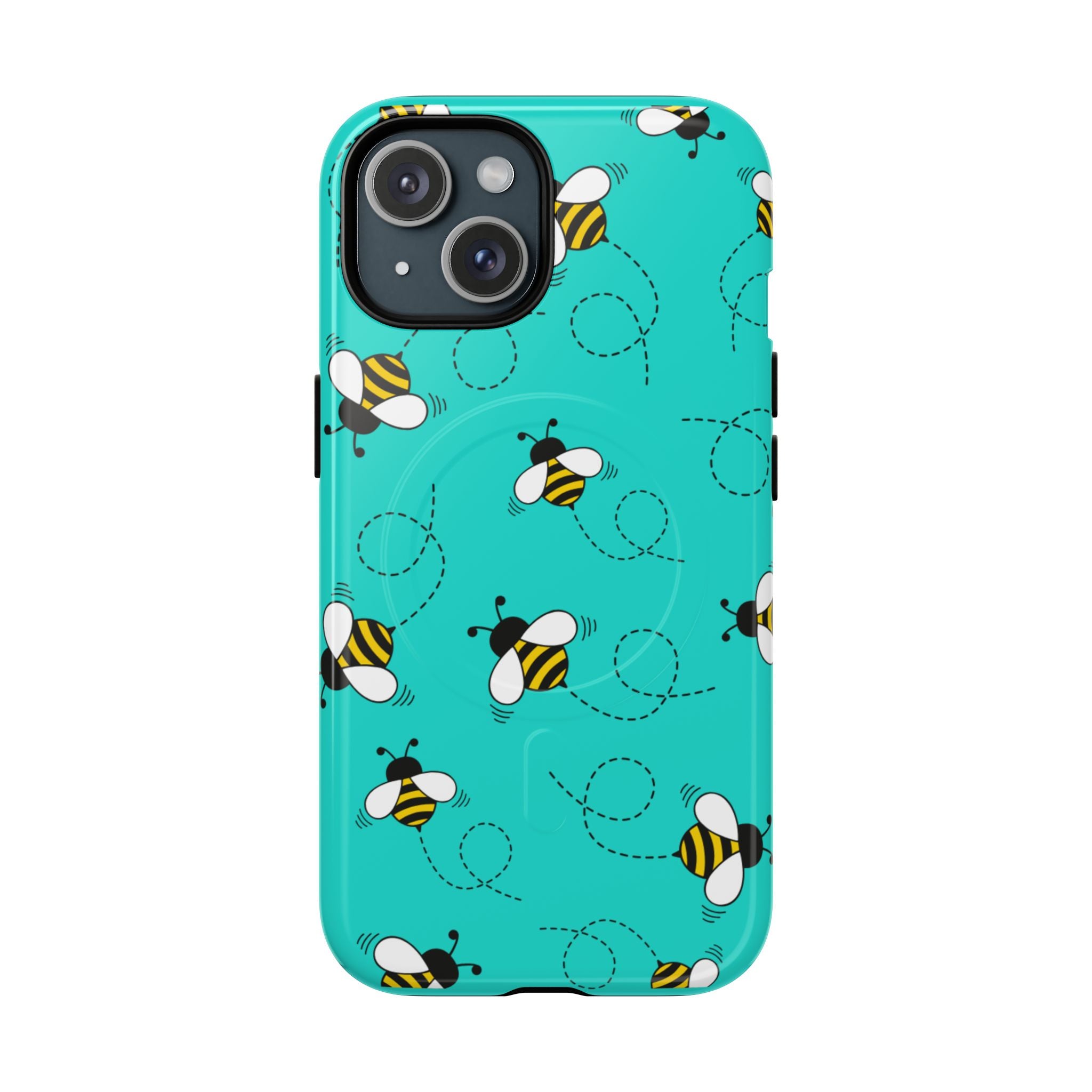Phone Case | Cute Turquoise Bumblebee Tough Magnetic Phone Case