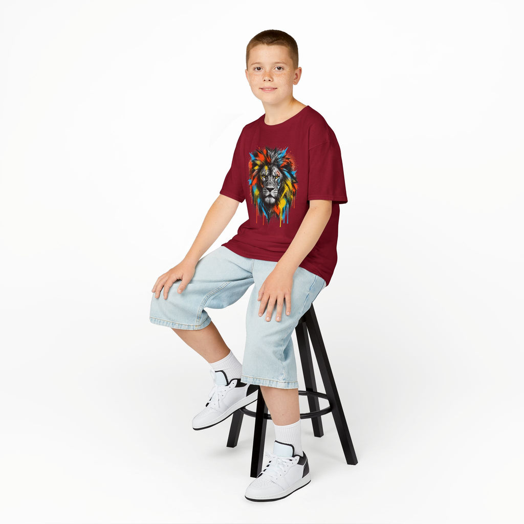 Lion Spirit Colorful Drip T-Shirt