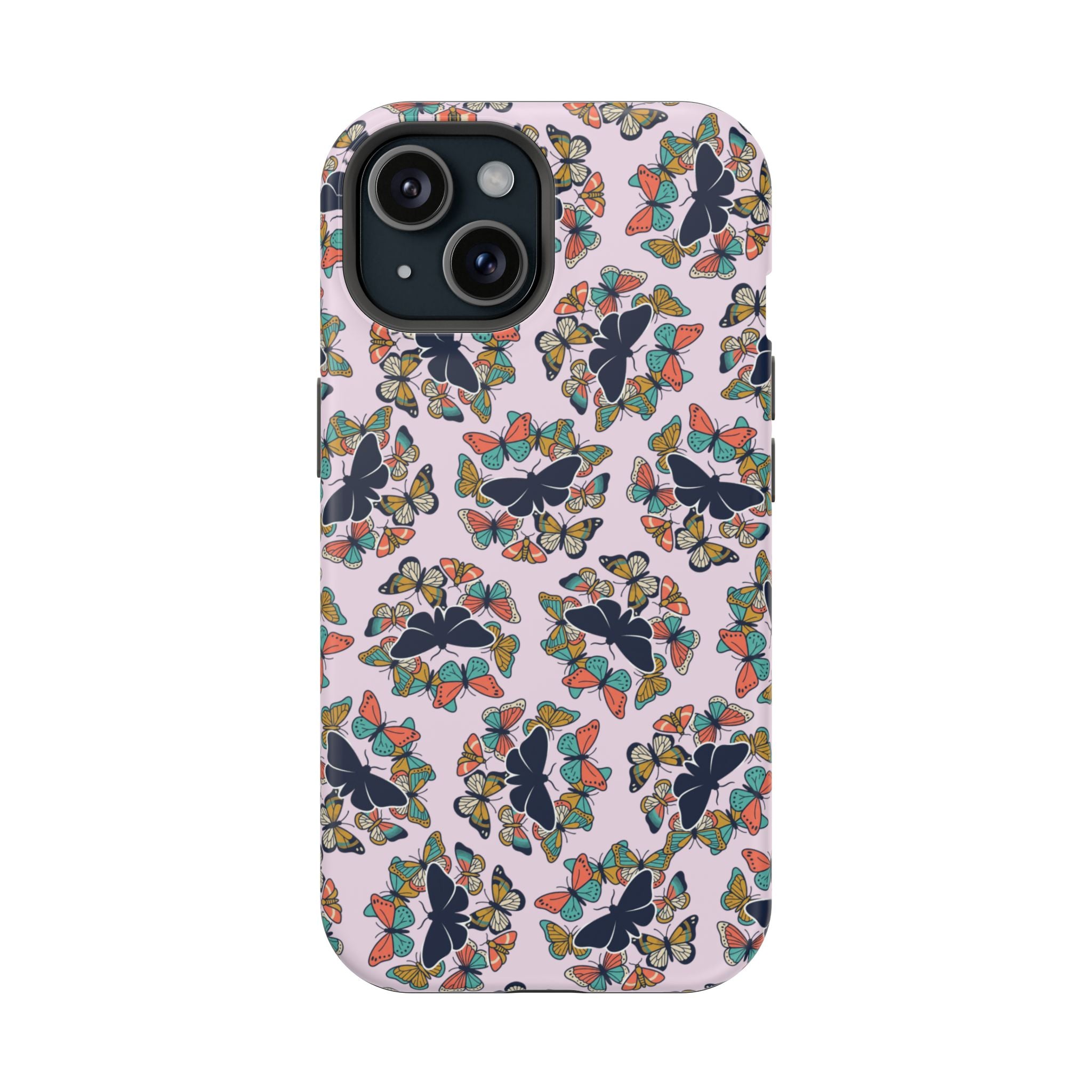 Phone Cases | Pastel Butterflies and Moths Pattern Magnetic Impact-Resistant Case
