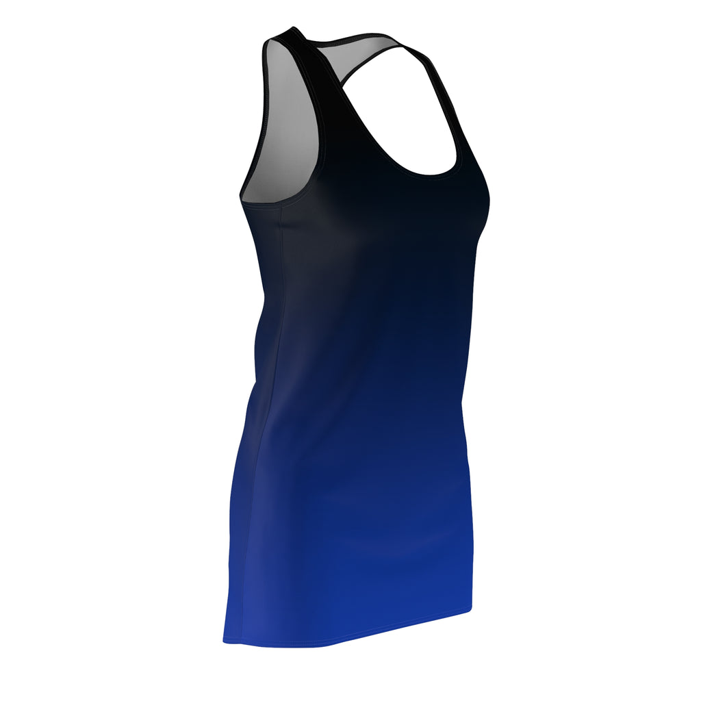 Women's Racerback Dress | Blue Ombre Tank Dress