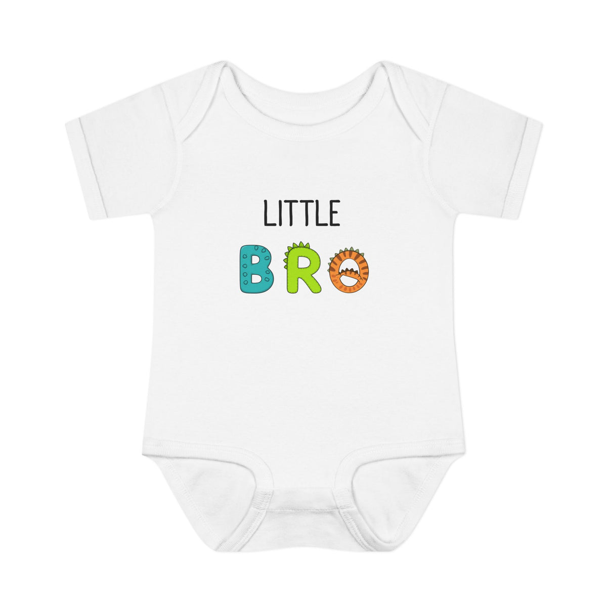 Little Bro Dino Letters Onesie