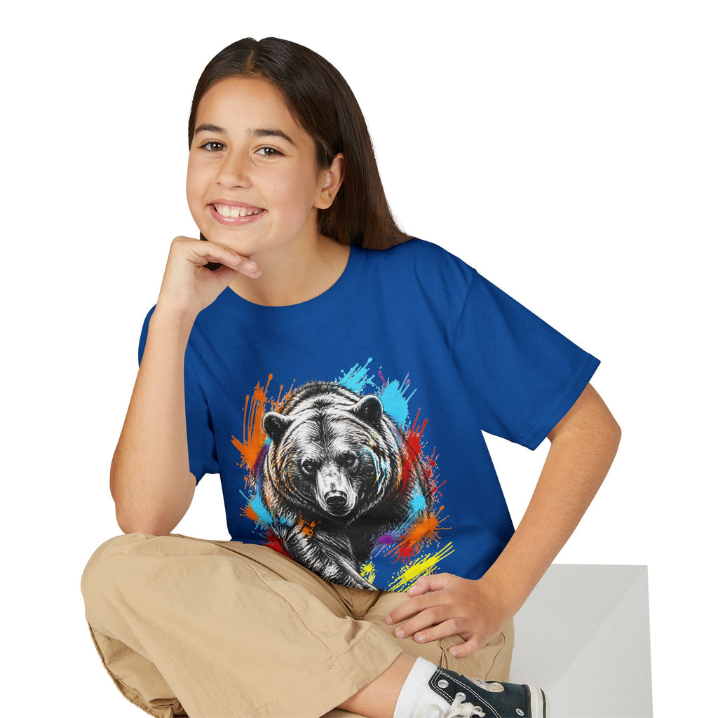 Color Splash Kodiak Bear T-Shirt for Children