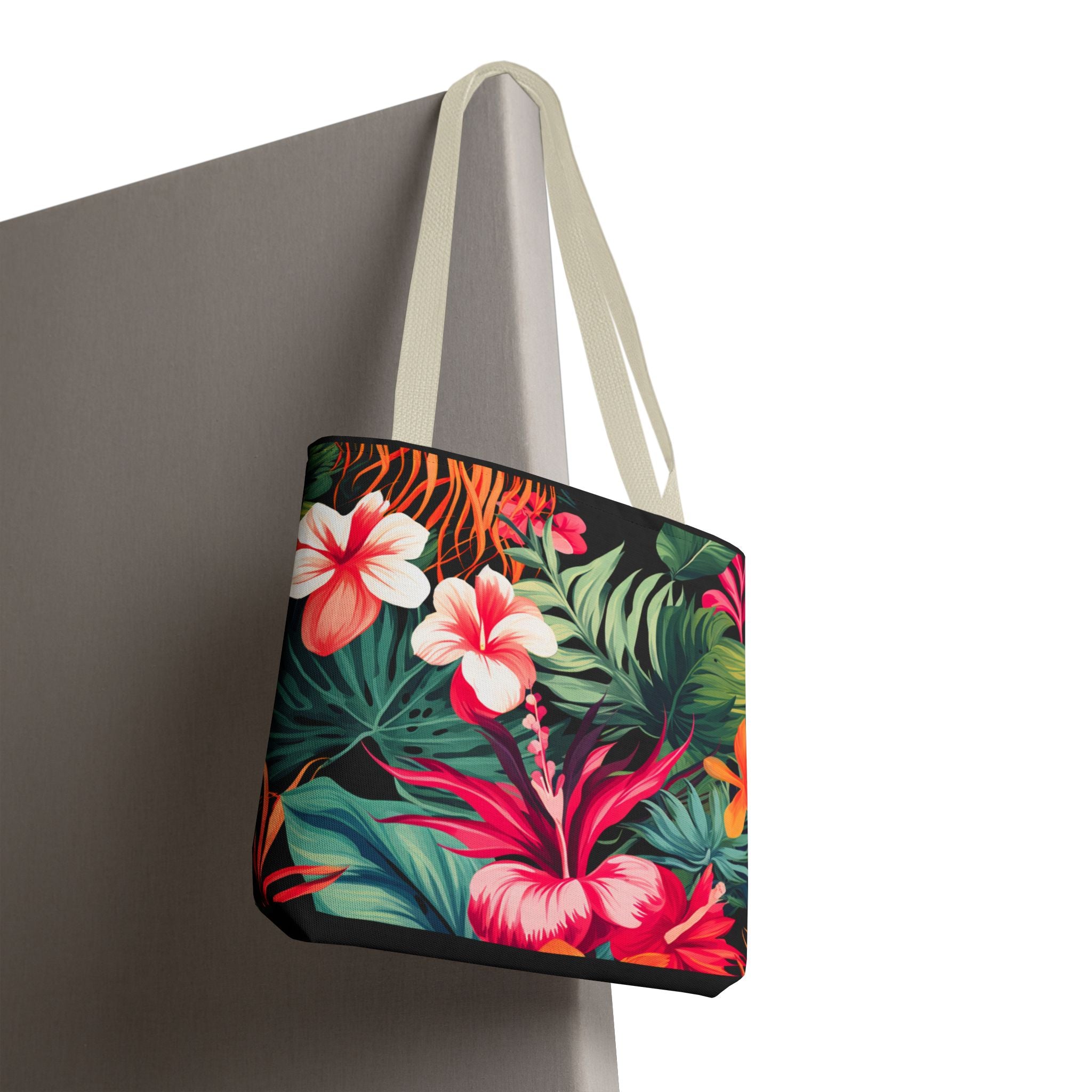 Tote Bag | Vibrant Tropical Beach & Market Tote