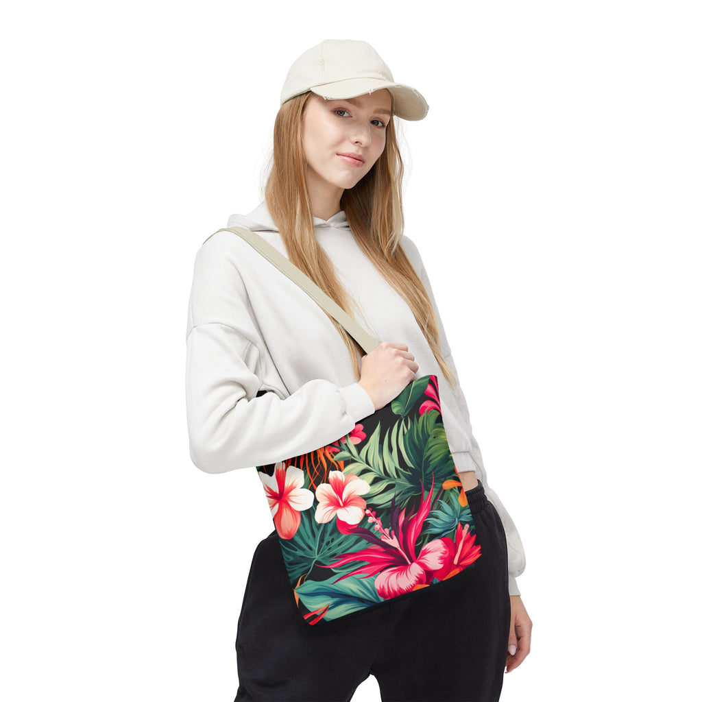 Tote Bag | Vibrant Tropical Beach & Market Tote