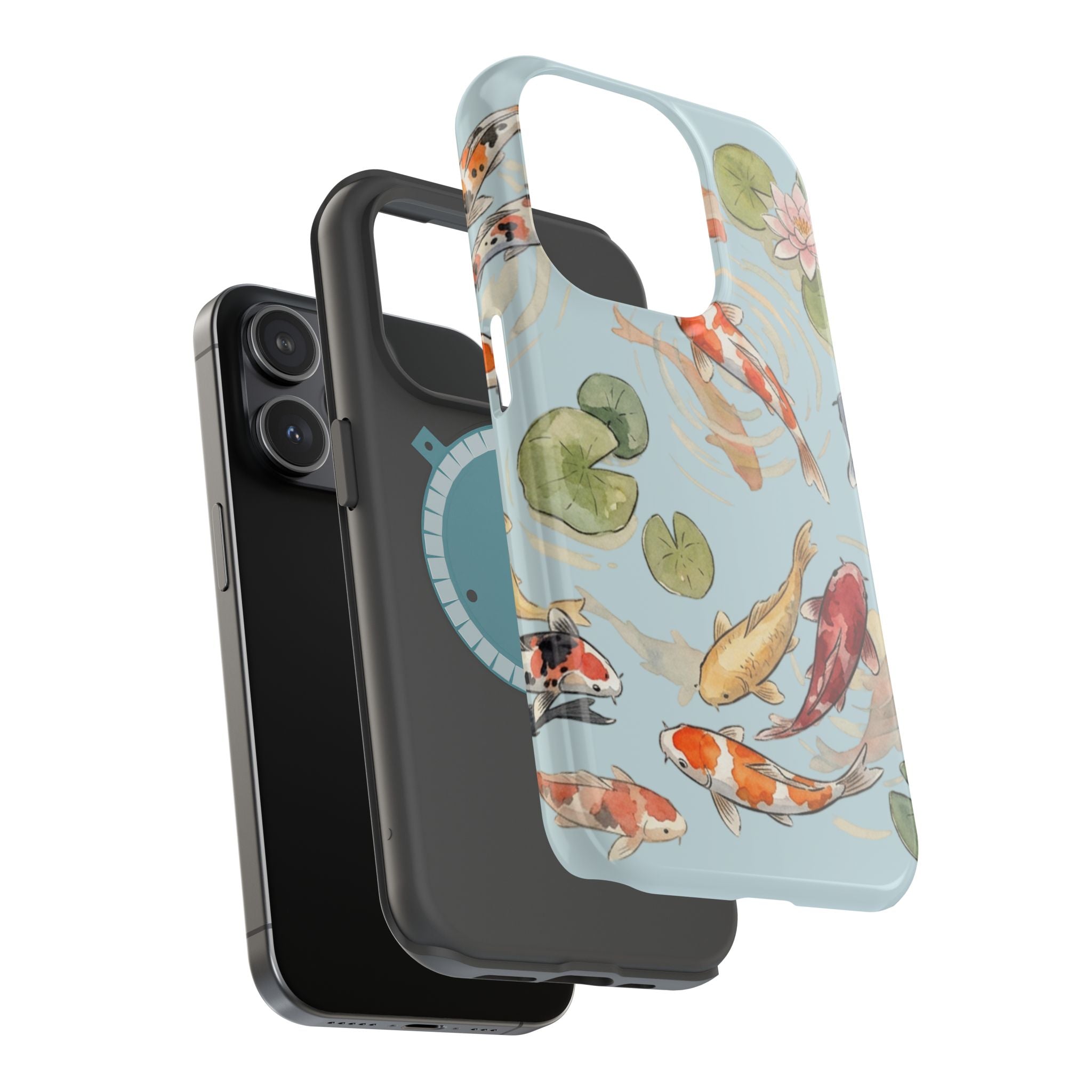 Phone Case | Koi Pond Magnetic Impact-Resistant Phone Cover