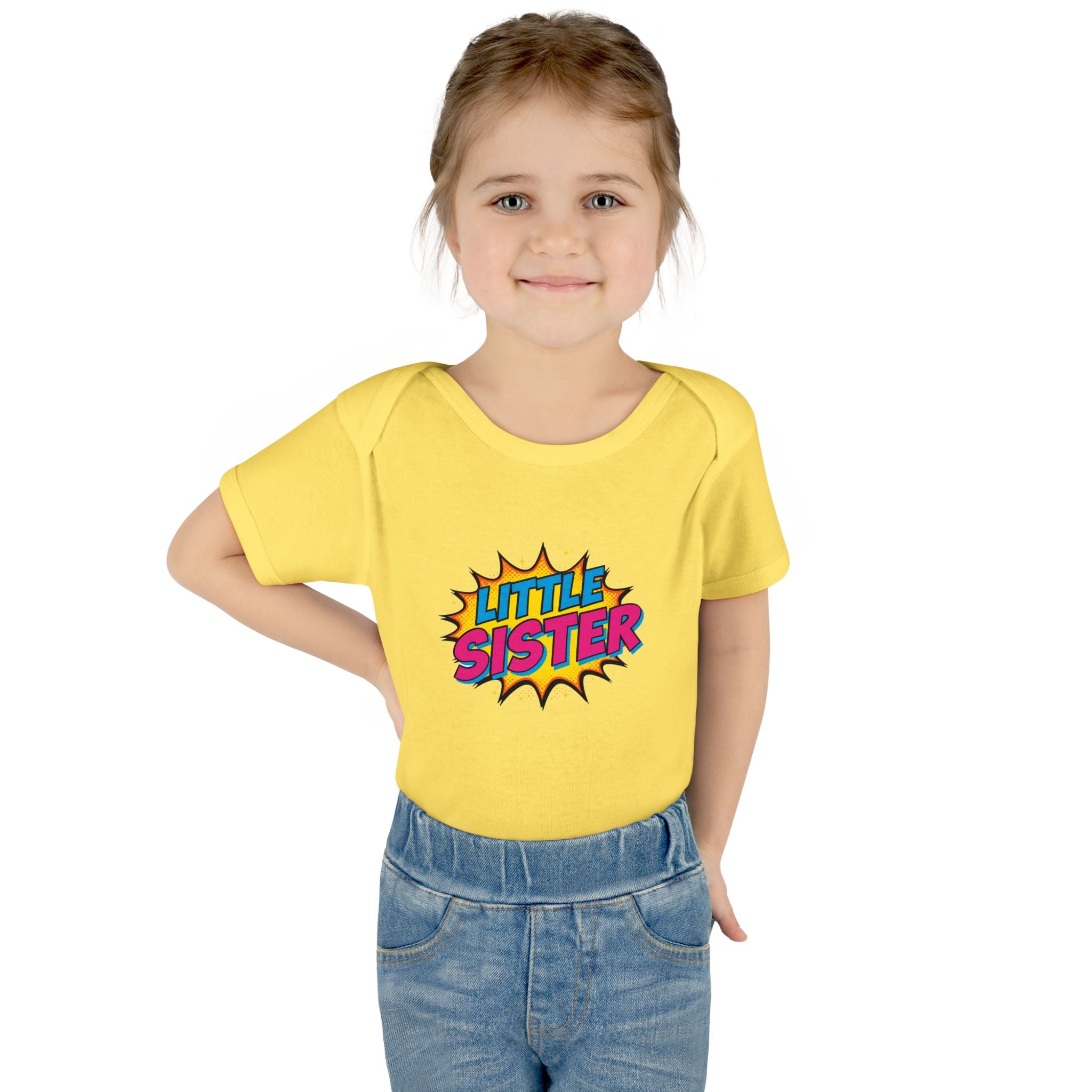 Baby Bodysuit | 'Little Sister' Comic Pop Art Infant Onesie