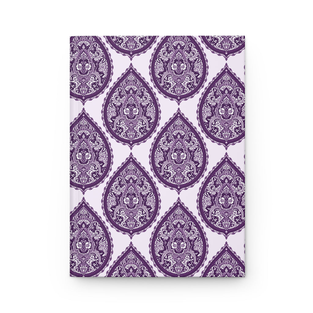 Journal | Stylized Purple Paisley Pattern Hardcover Notebook