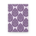 Journal | Stylized Purple Paisley Pattern Hardcover Notebook