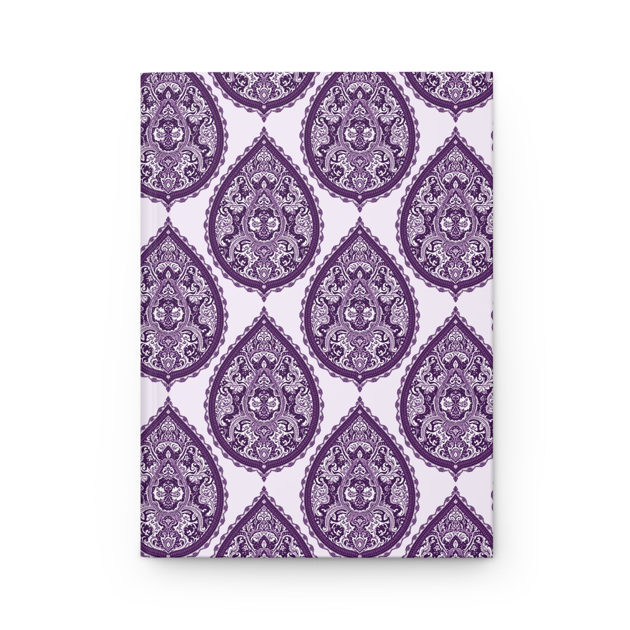 Journal | Stylized Purple Paisley Pattern Hardcover Notebook