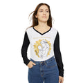 Mom Life Hustle in Bloom Long Sleeve V-Neck Shirt