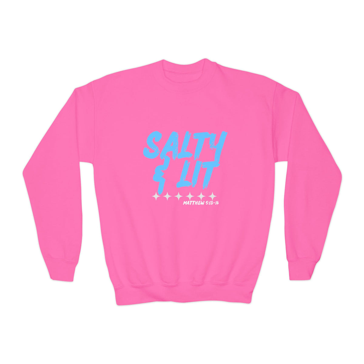 “Salty & Lit” Christian Graphic Sweatshirt