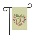 Home & Garden Banner | 'T' Monogram Strawberry Heart Flag
