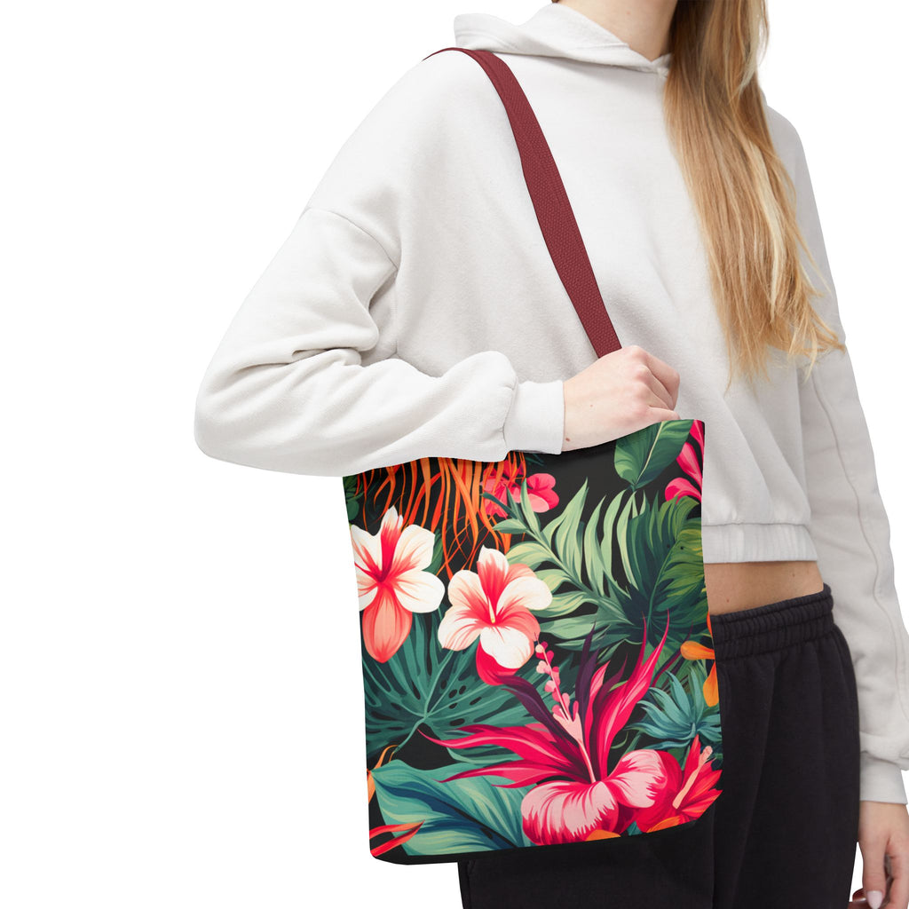 Tote Bag | Vibrant Tropical Beach & Market Tote