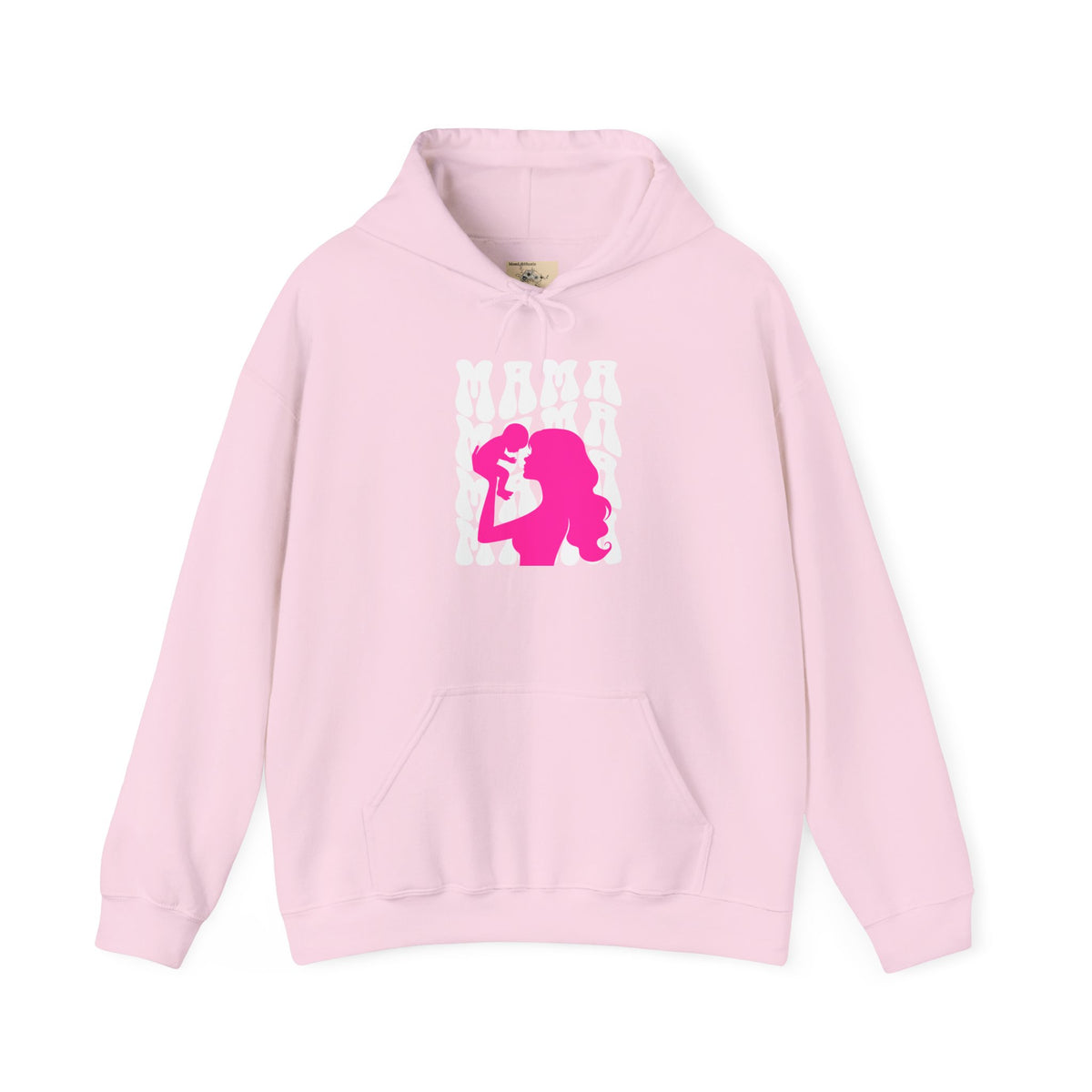 Pink "Mama" & Baby Silhouette Hoodie