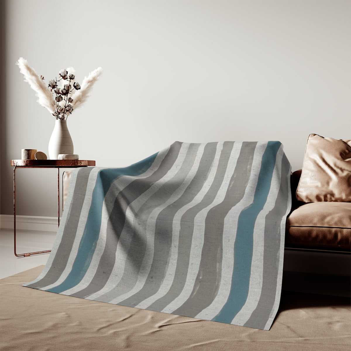 Modern Cool Striped Sweatshirt Blanket