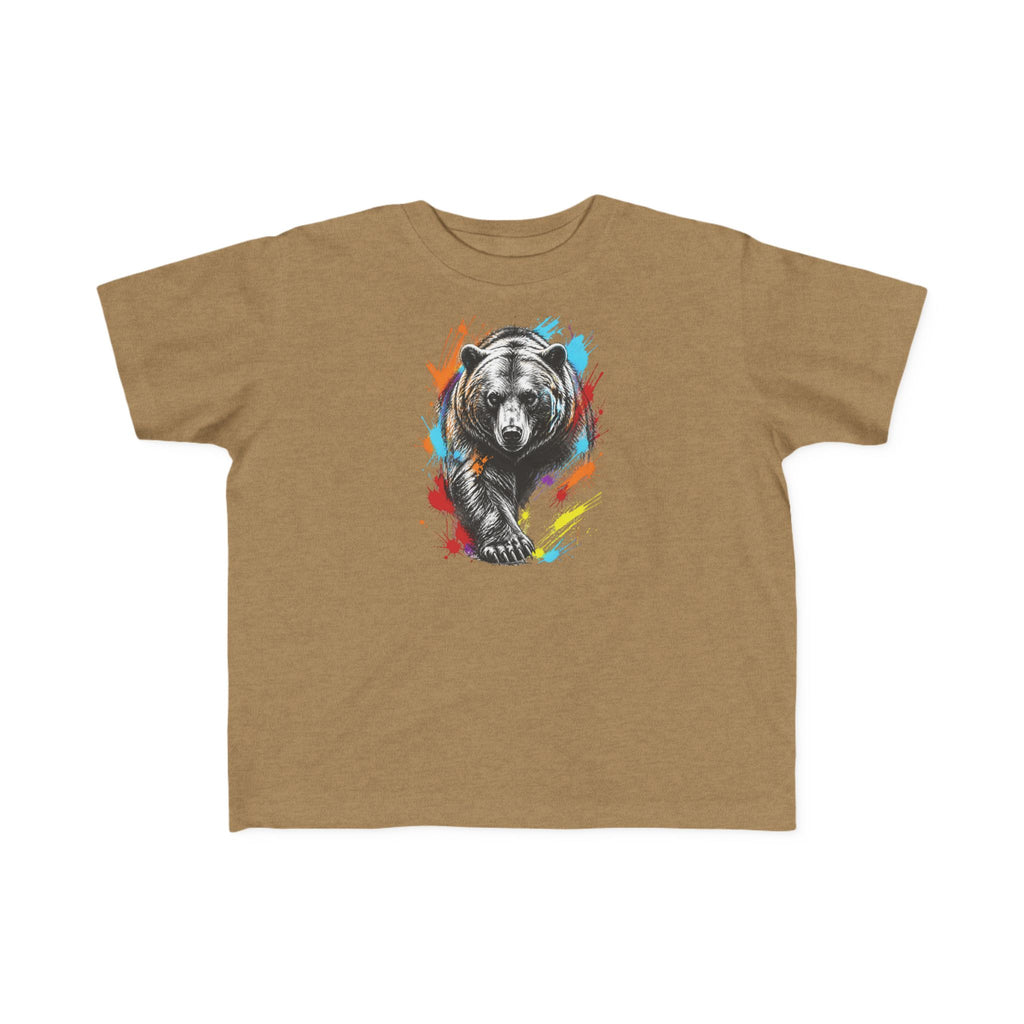 Colorful Kodiak Bear T-Shirt for Tots
