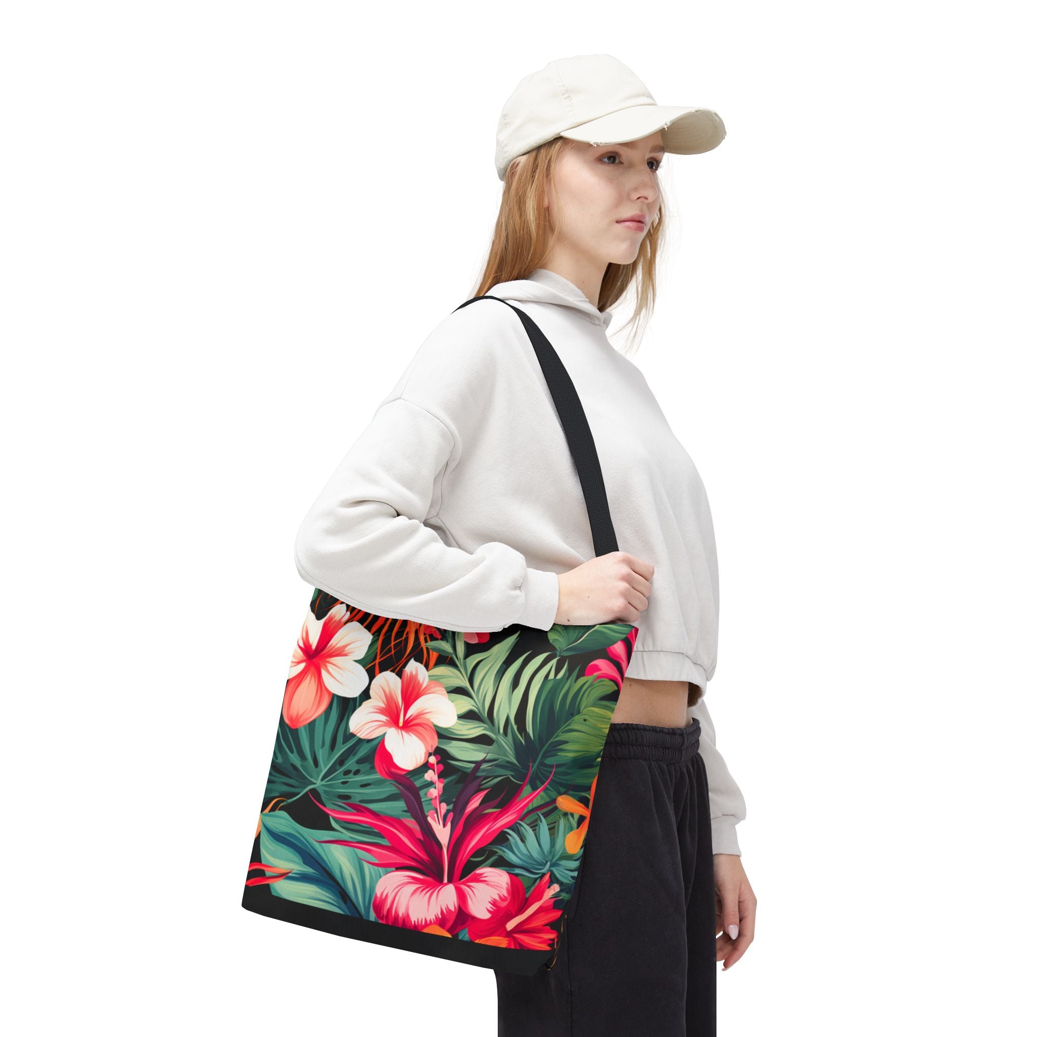 Tote Bag | Vibrant Tropical Beach & Market Tote
