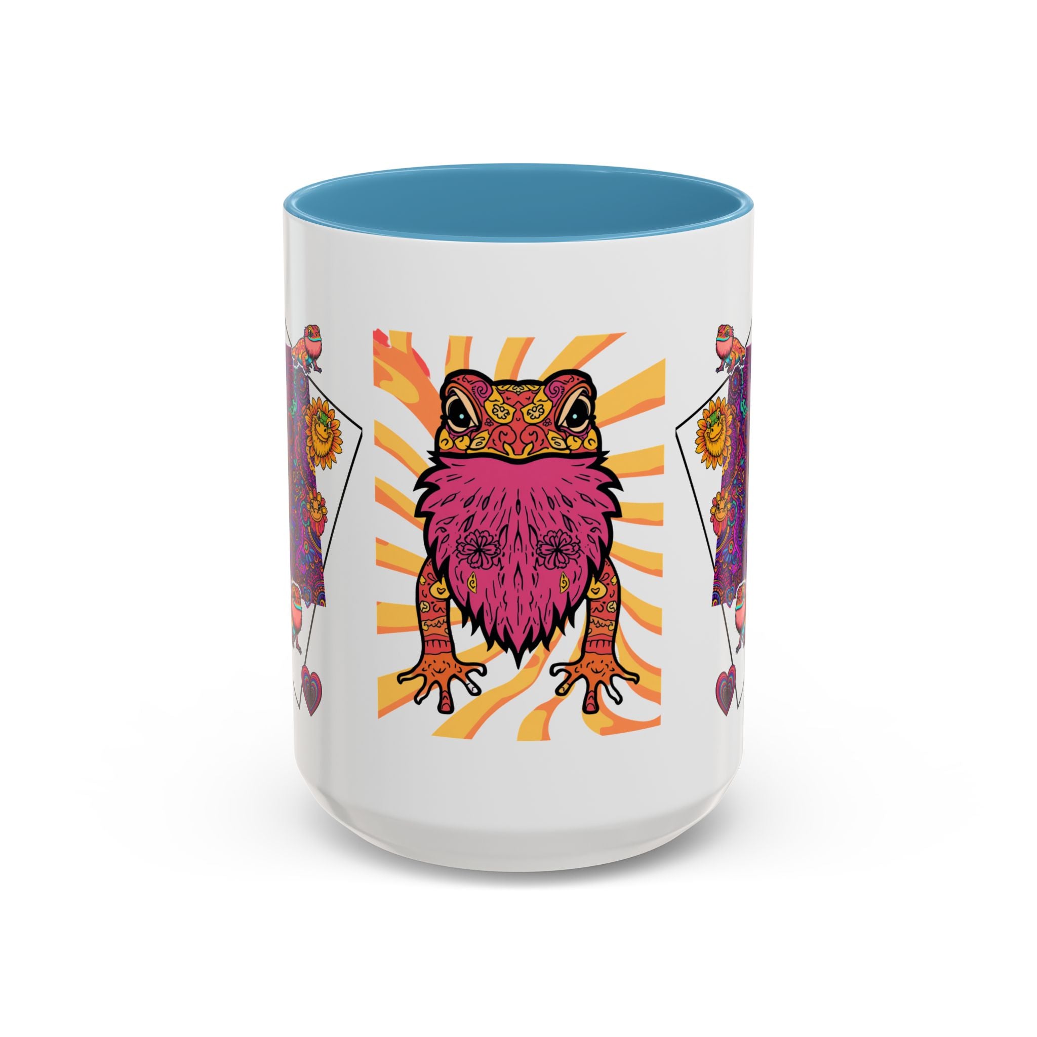 Coffee Mug | Psychedelic Lizards Accent Ceramic Mug