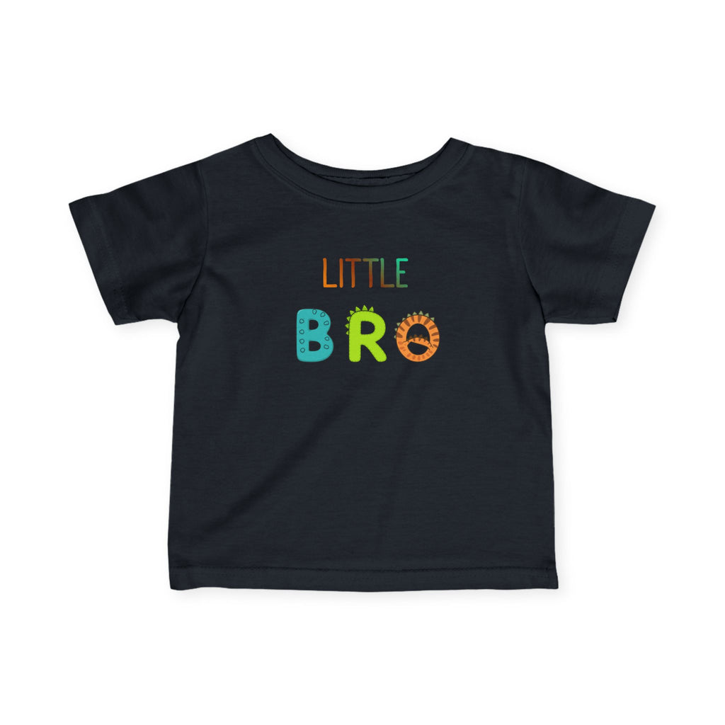 T-Shirt | 'Little Bro' Dino Letters Infant Tee