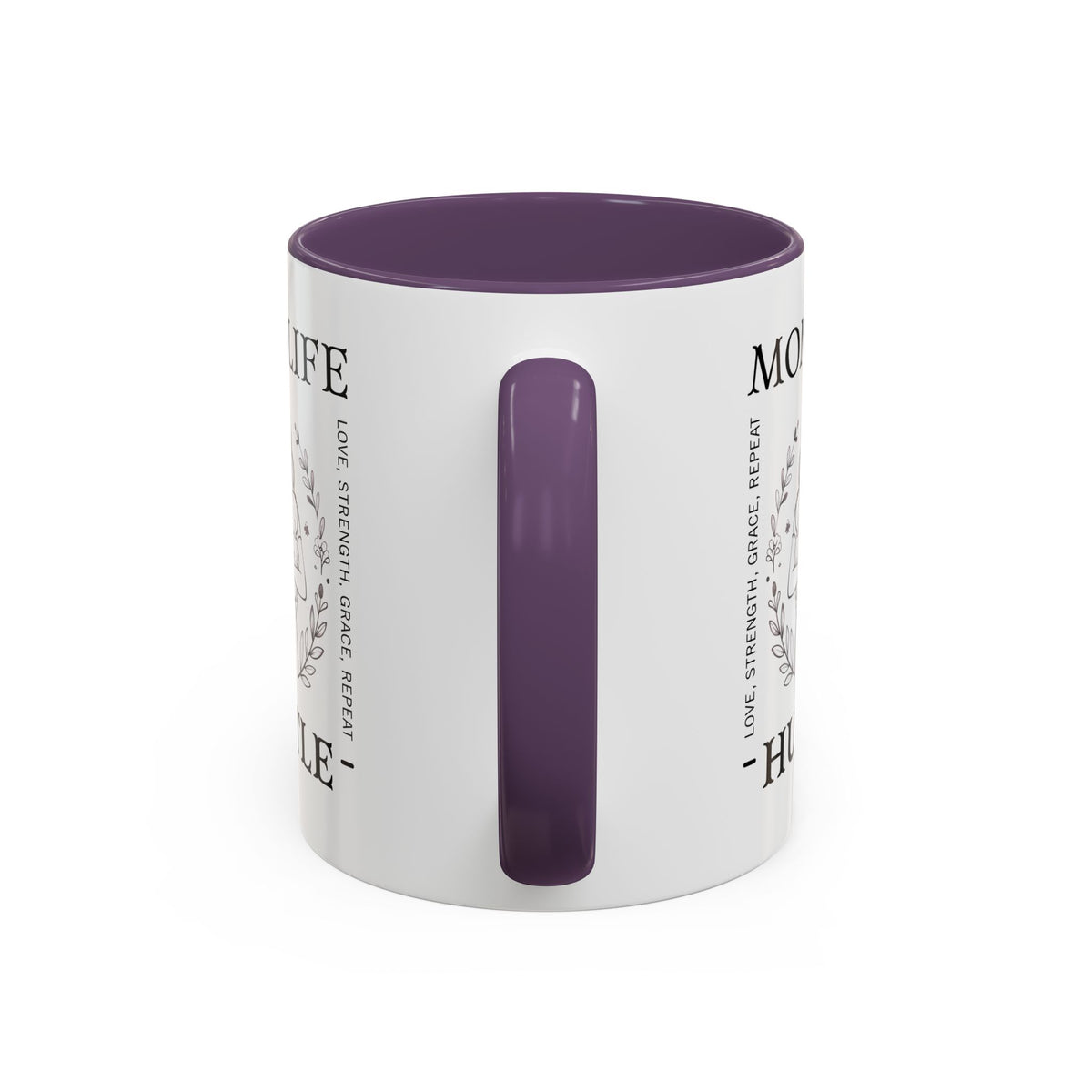 Mom Life Hustle Ceramic Accent Mug