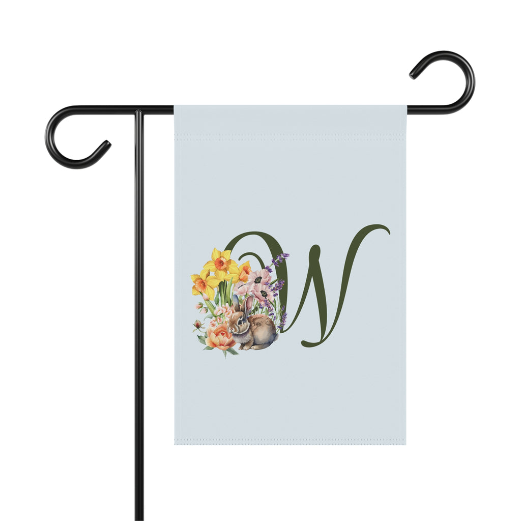 Home & Garden Banner | 'W' Monogram Spring Garden Flag