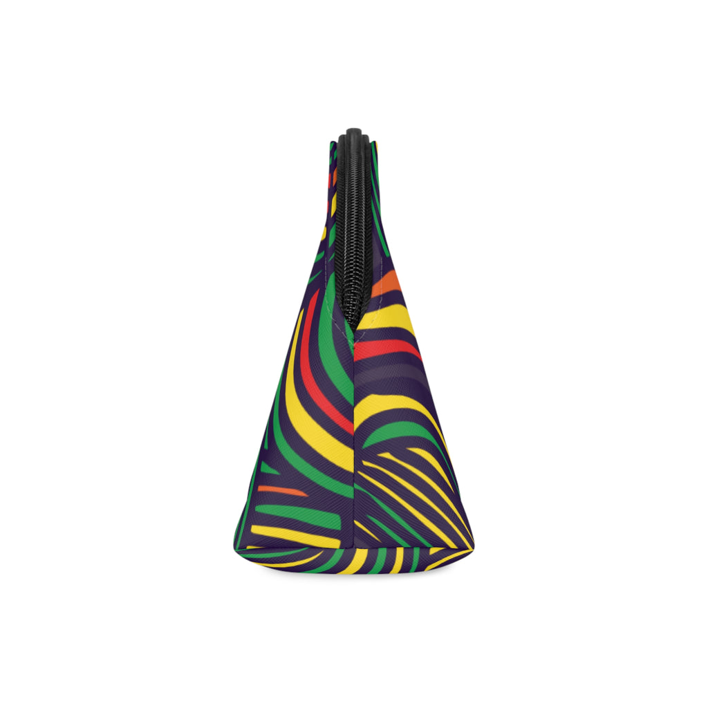 Cosmetic Pouch | Colorful Retro Wave Makeup Bag