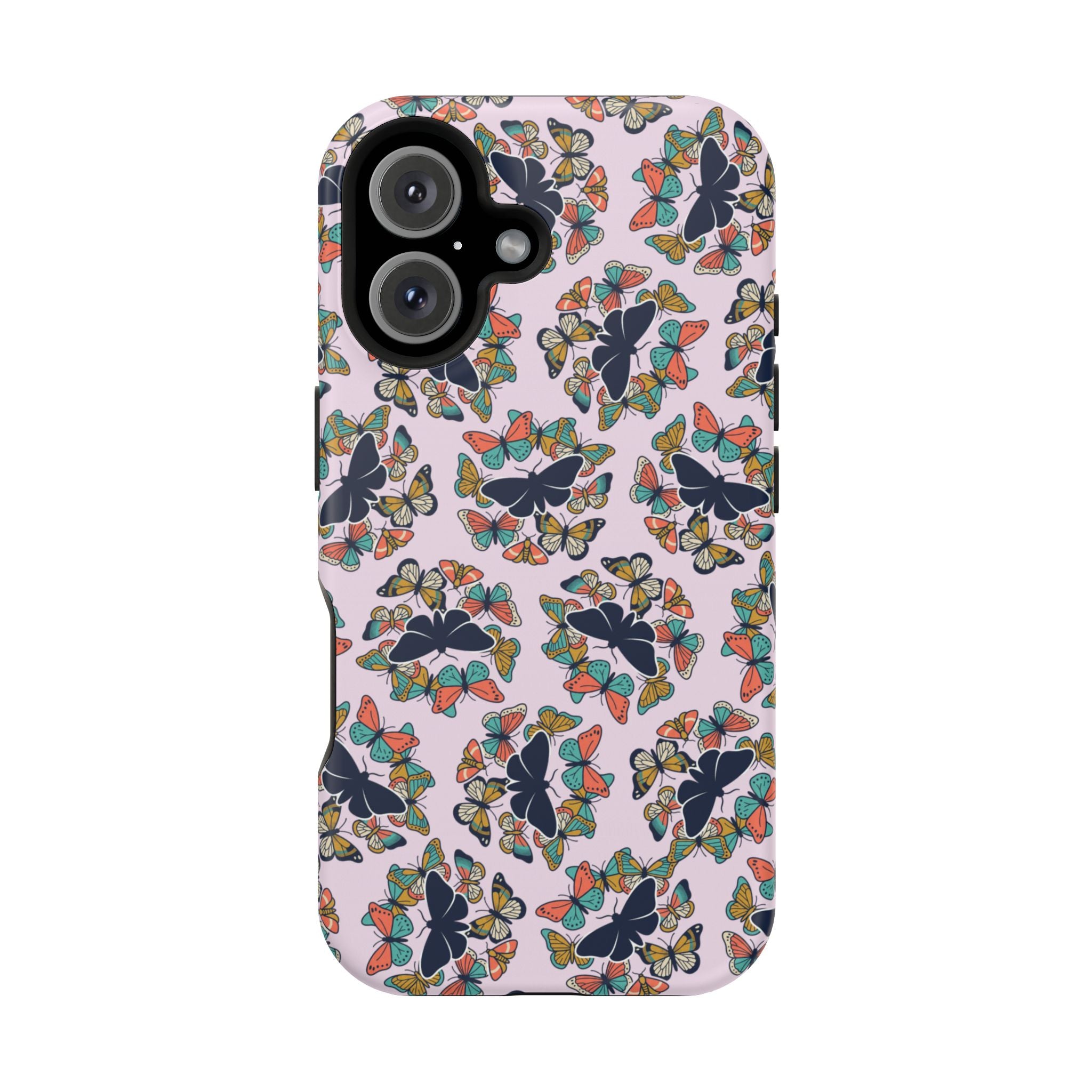Phone Cases | Pastel Butterflies and Moths Pattern Magnetic Impact-Resistant Case