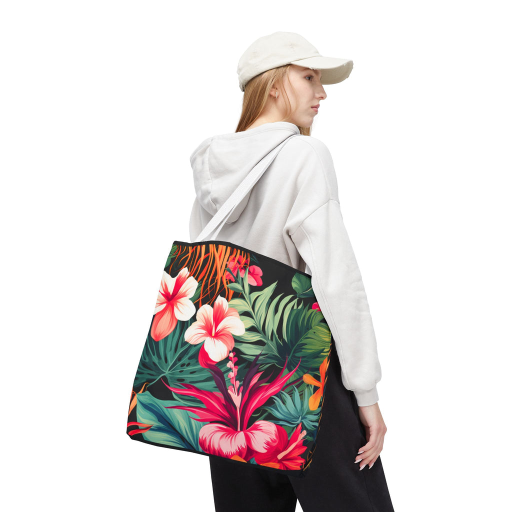 Tote Bag | Vibrant Tropical Beach & Market Tote