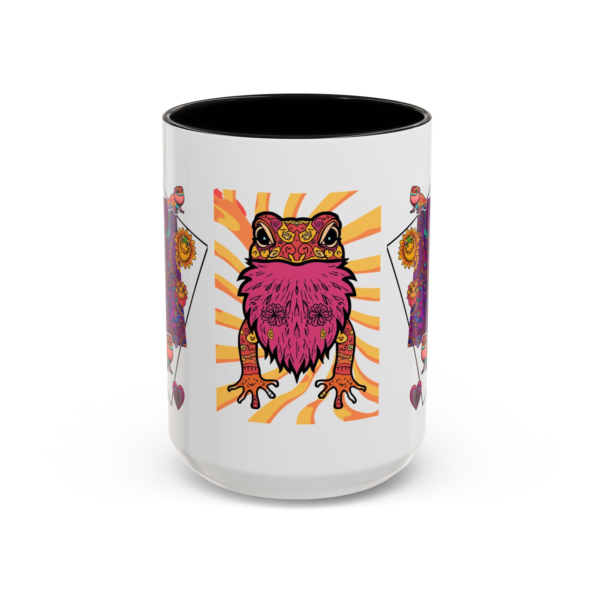 Coffee Mug | Psychedelic Lizards Accent Ceramic Mug