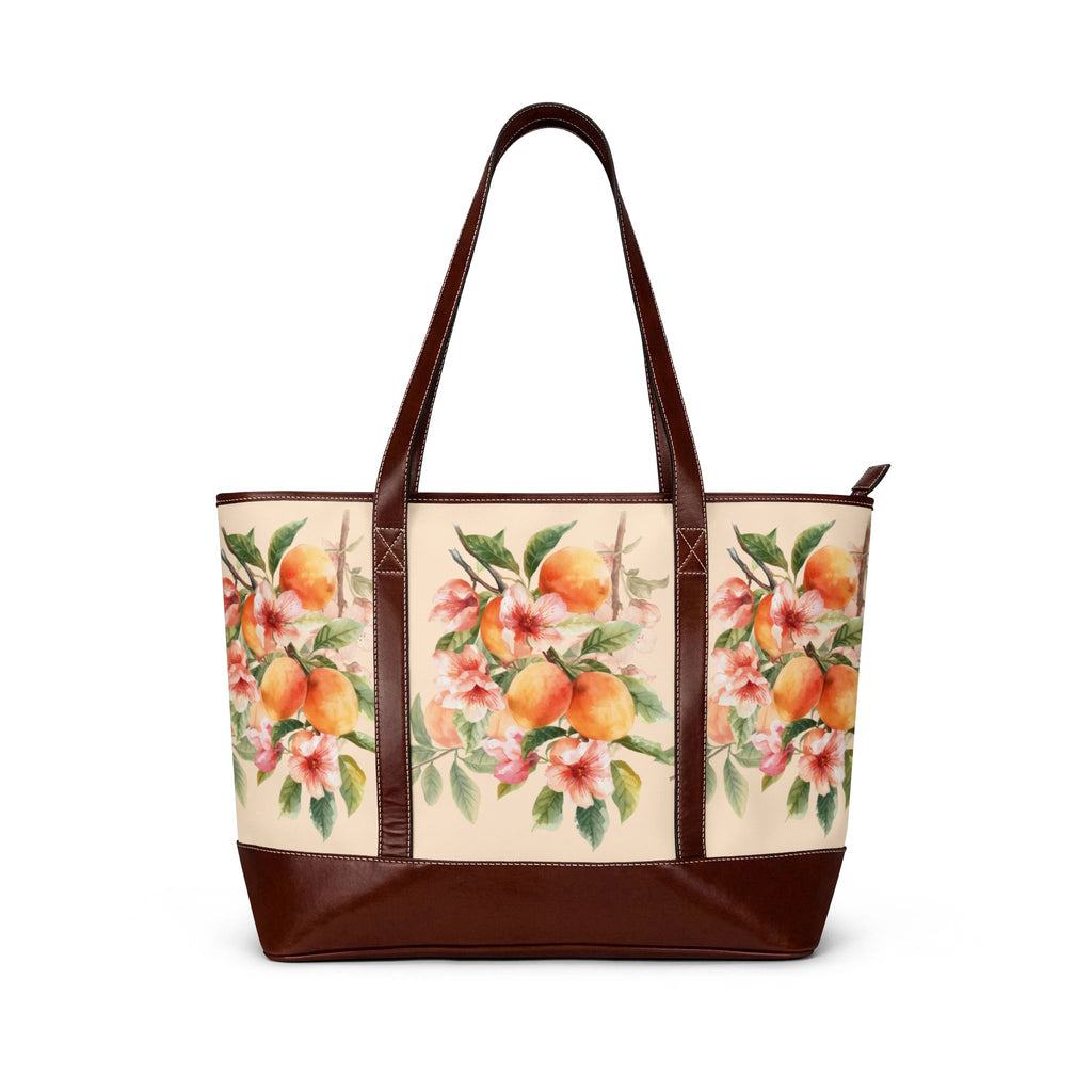 Handbag | Peach Blossom Watercolor Shoulder Bag